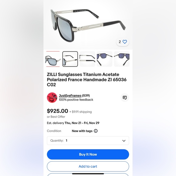 👑Zilli Titanium ZI 65036 C02‼️95% Pure Platinum ‼️Hand made in France 🇫🇷🏆 - Picture 13 of 16